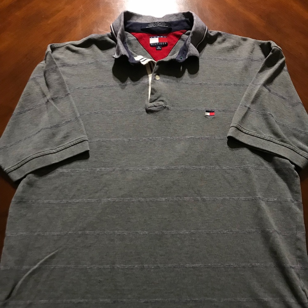 Vintage 90s Tommy Hilfiger Polo Shirt Size XL